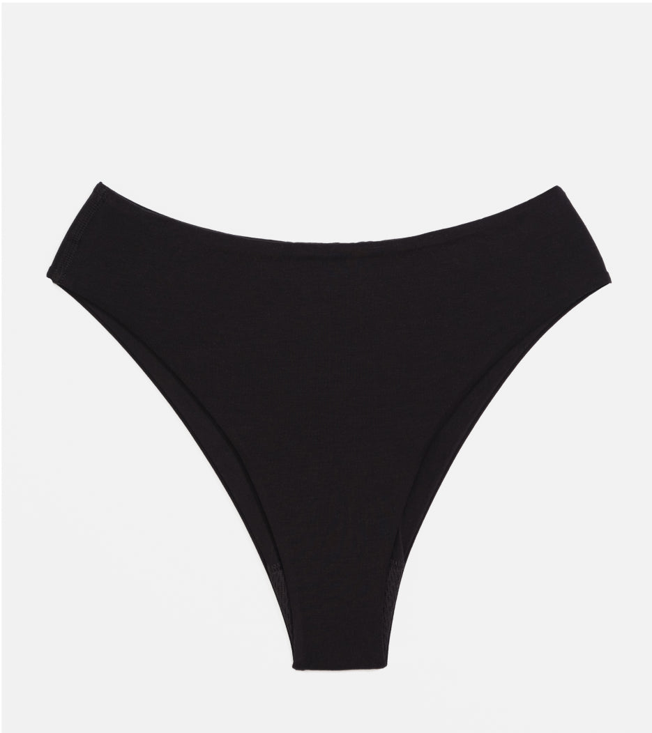 High-Leg - Tencel - Czarne