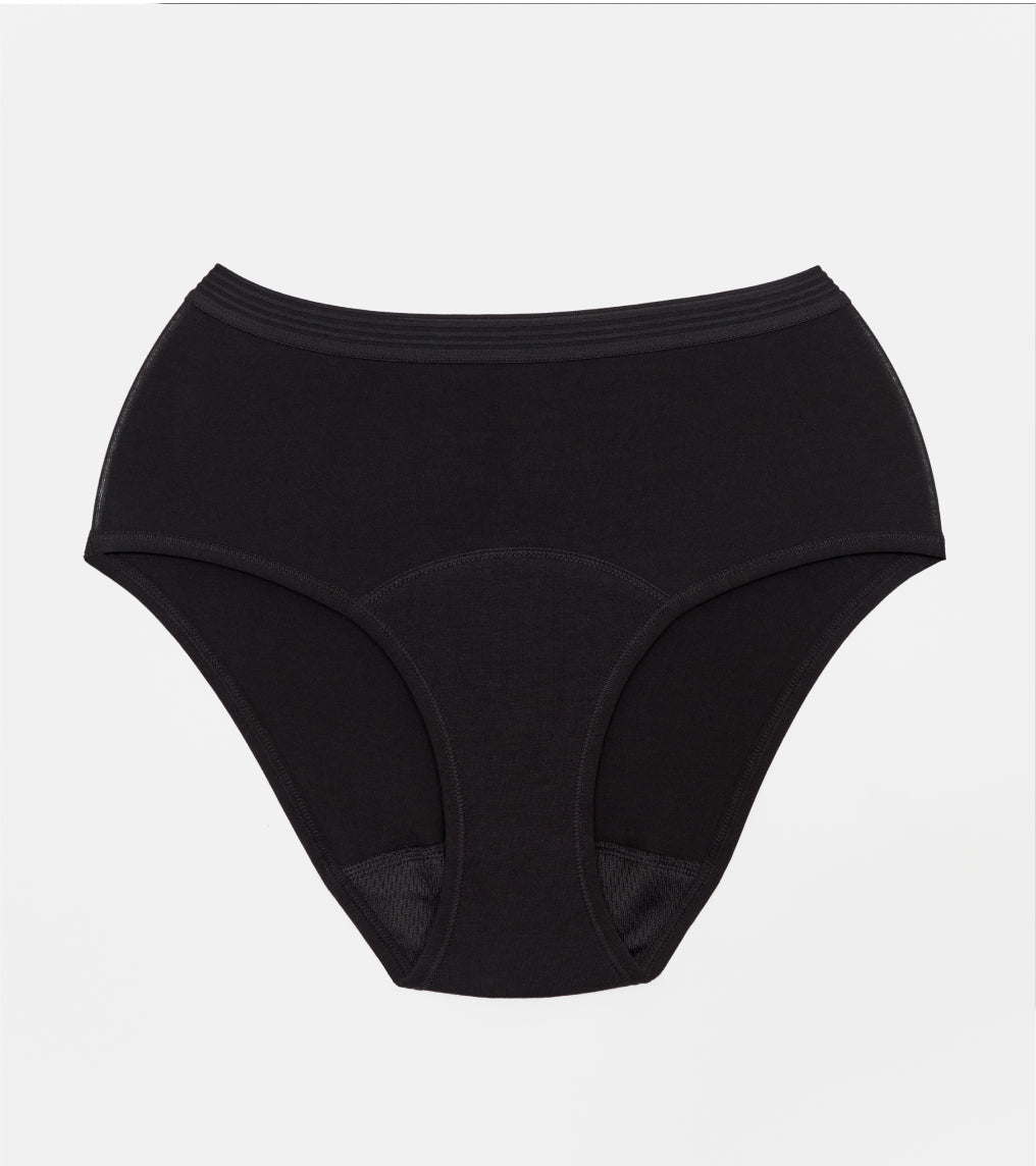 High-Waist - Bawełna organiczna - Czarne