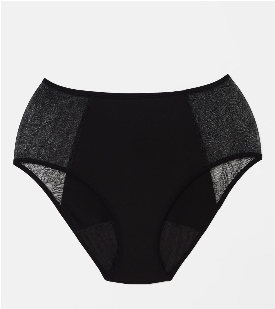 Lace High-Waist - Nylon z recyklingu - Czarne