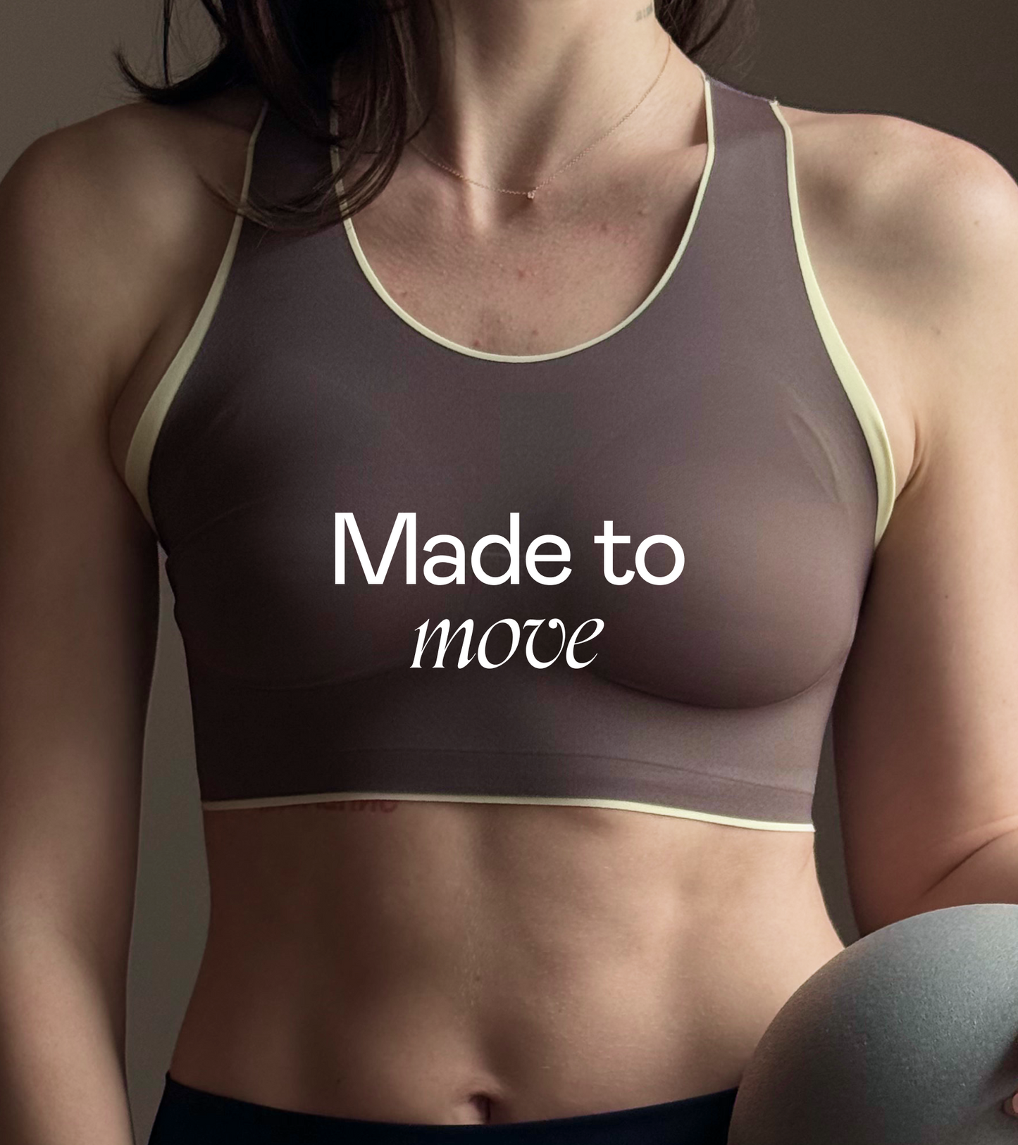 Sports Bra - Brown