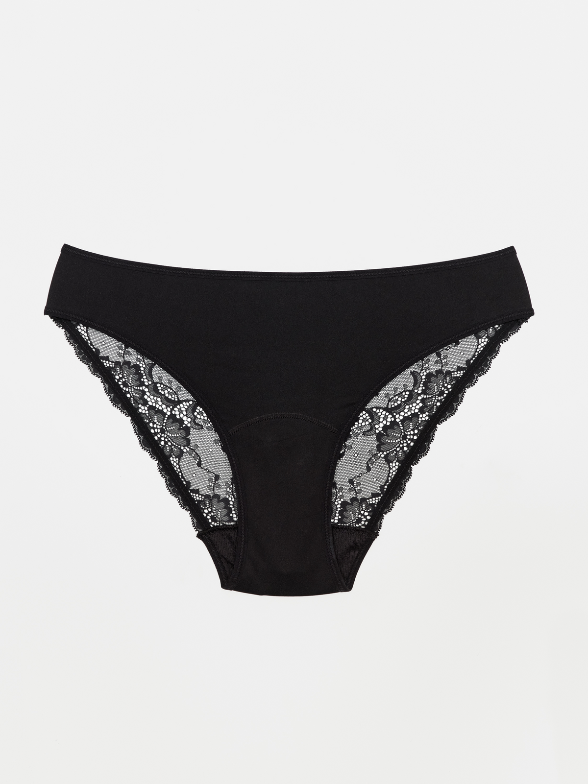 Lace Brief - Nylon z recyklingu - Czarne