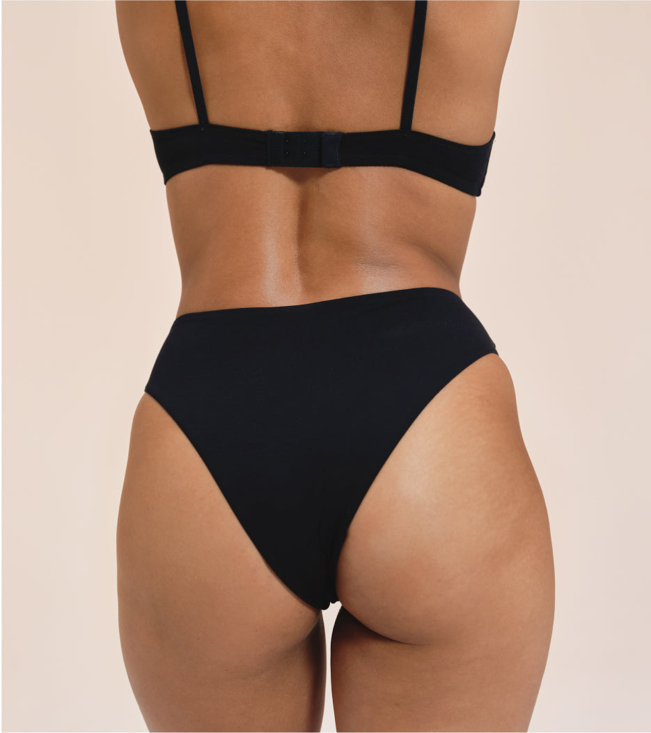 High-Leg - Tencel - Czarne