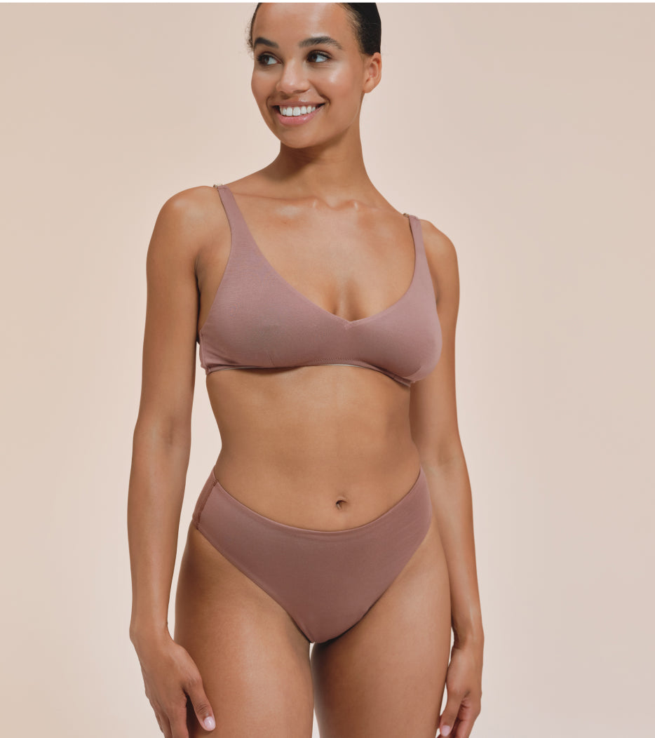 High-Leg - Tencel - Cedr