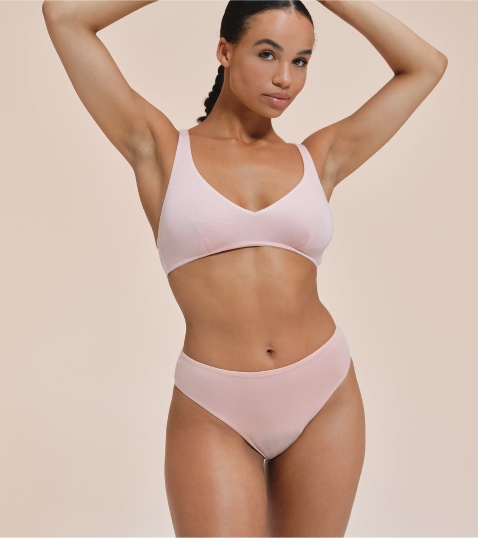 High-Leg - Tencel - Koralowe