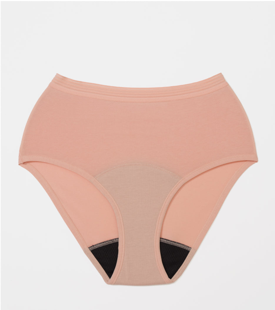 High-Waist - Bawełna organiczna - Koralowe