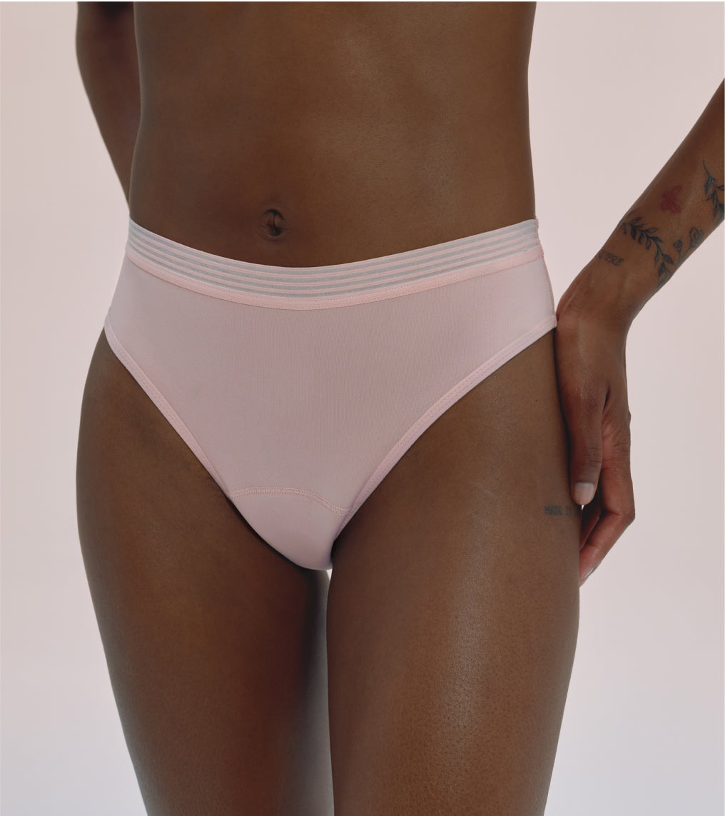 High-Leg - Nylon z recyklingu - Koralowe