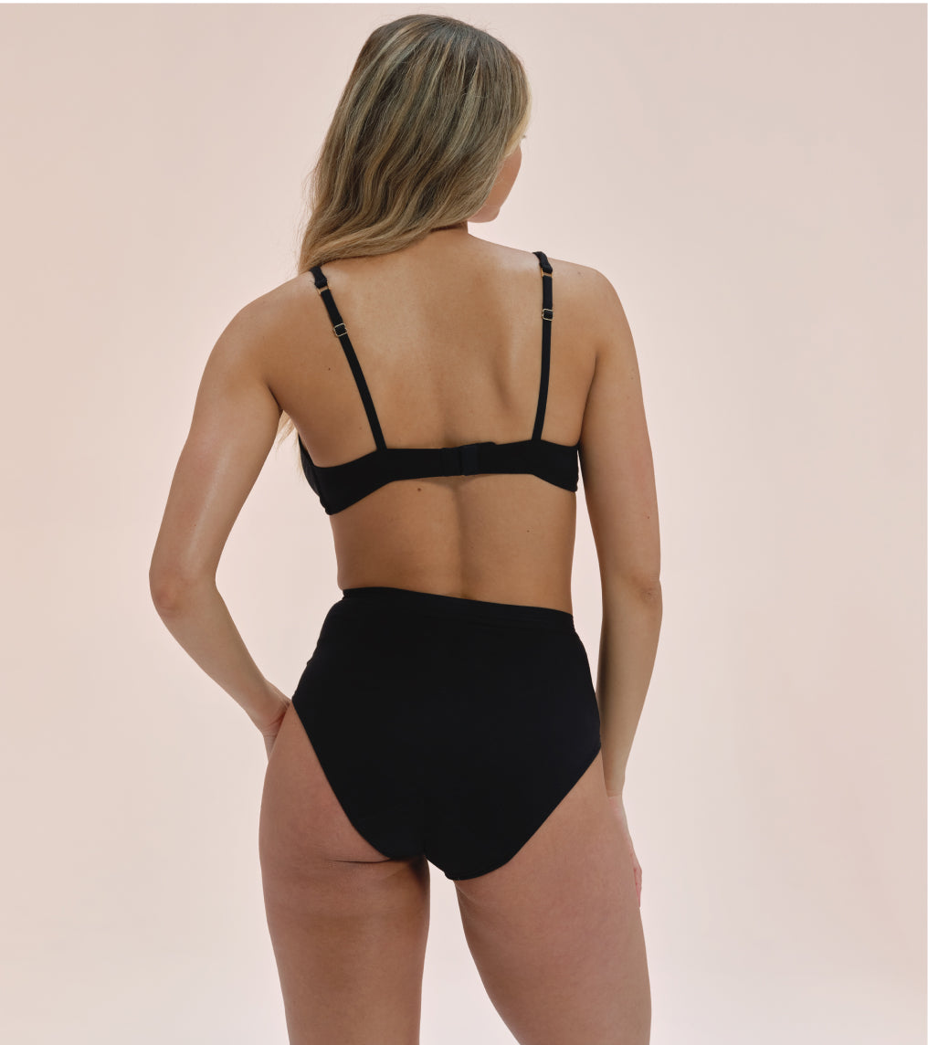 High-Waist - Bawełna organiczna - Czarne