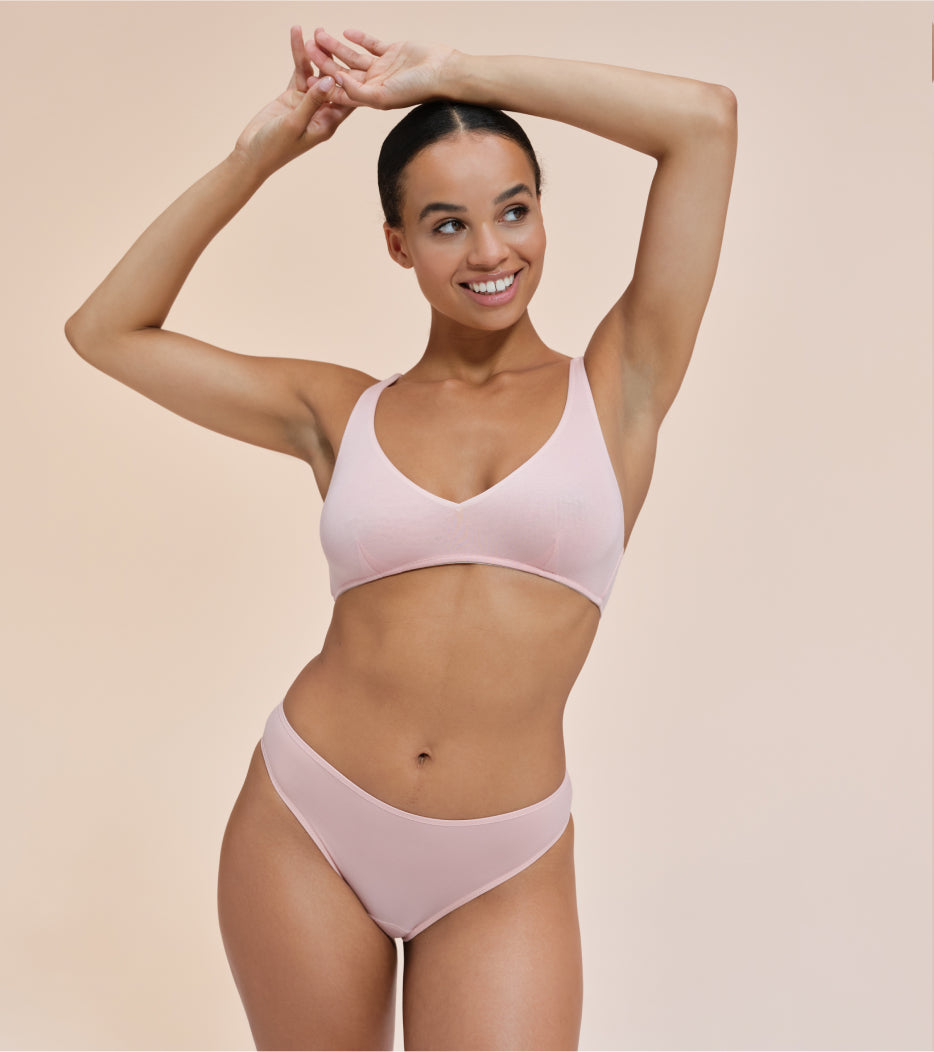 Lace Brief - Nylon z recyklingu - Koralowe