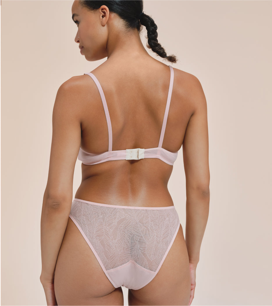 Lace Brief - Nylon z recyklingu - Koralowe