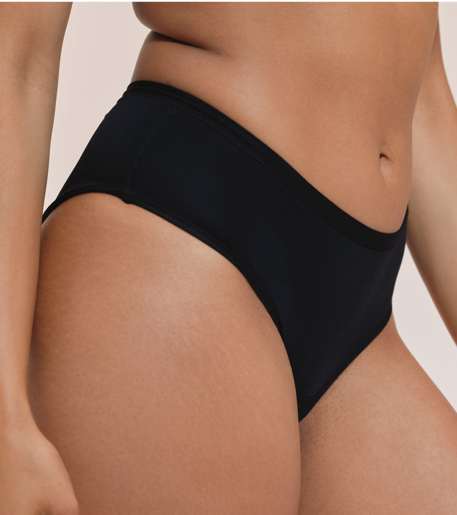 Brief higieniczne - Classic - Nylon z recyklingu - Czarne
