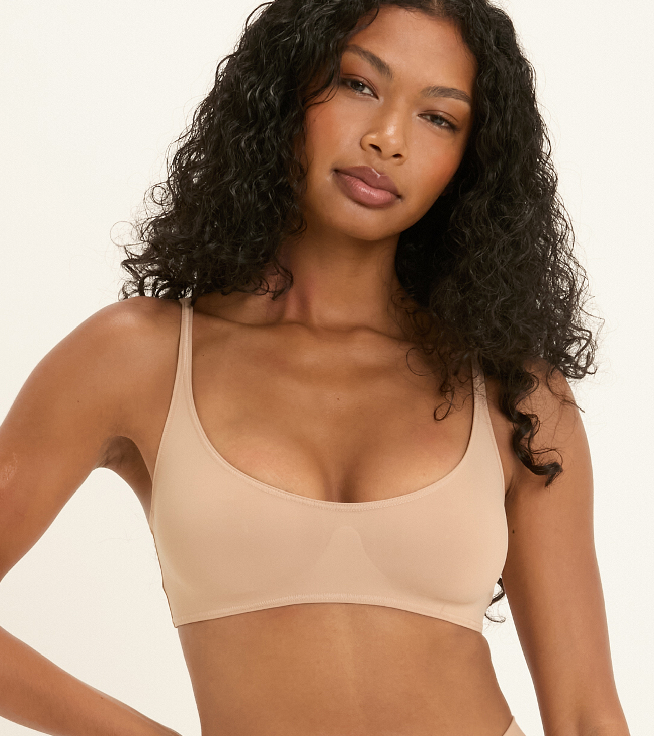 Aurora - Bonded Bra - Beżowe