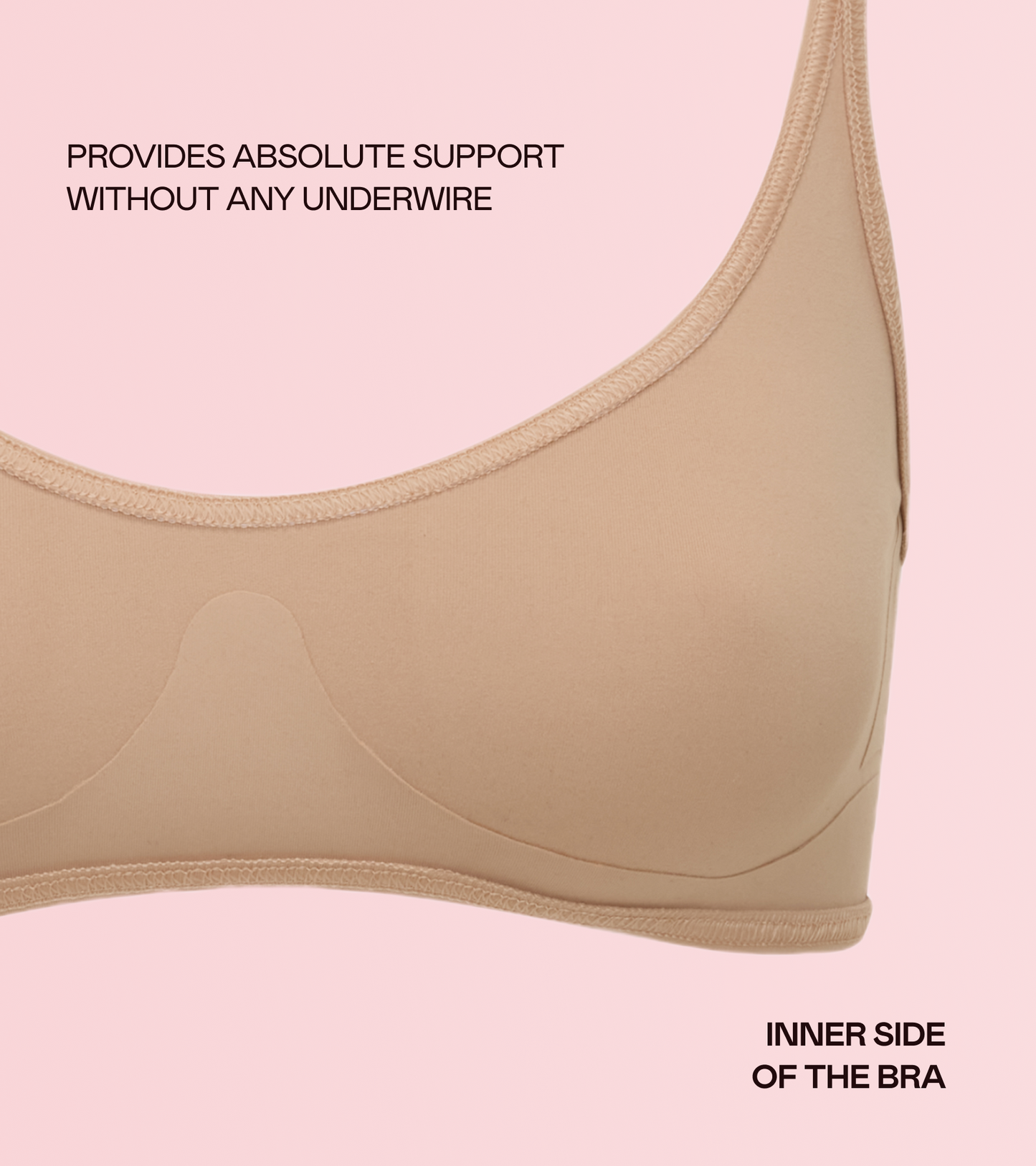 Aurora - Bonded Bra - Beżowe