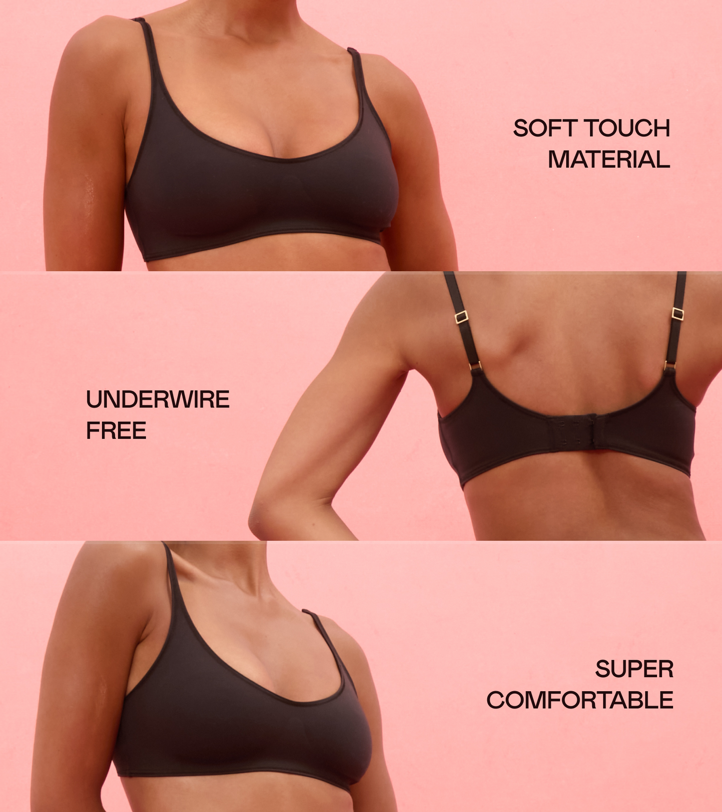 Aurora - Bonded Bra - Czarne