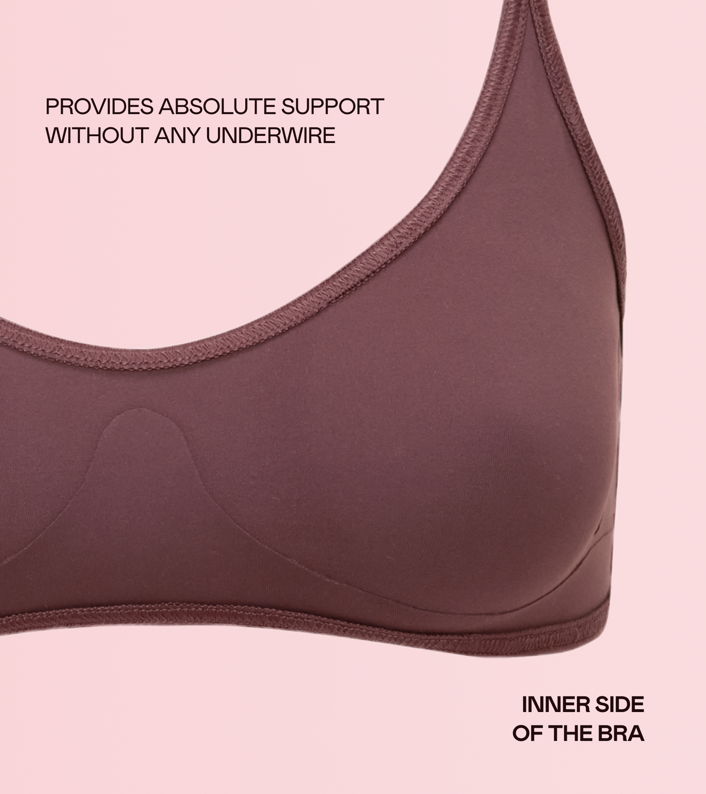 Aurora - Bonded Bra - Brązowe