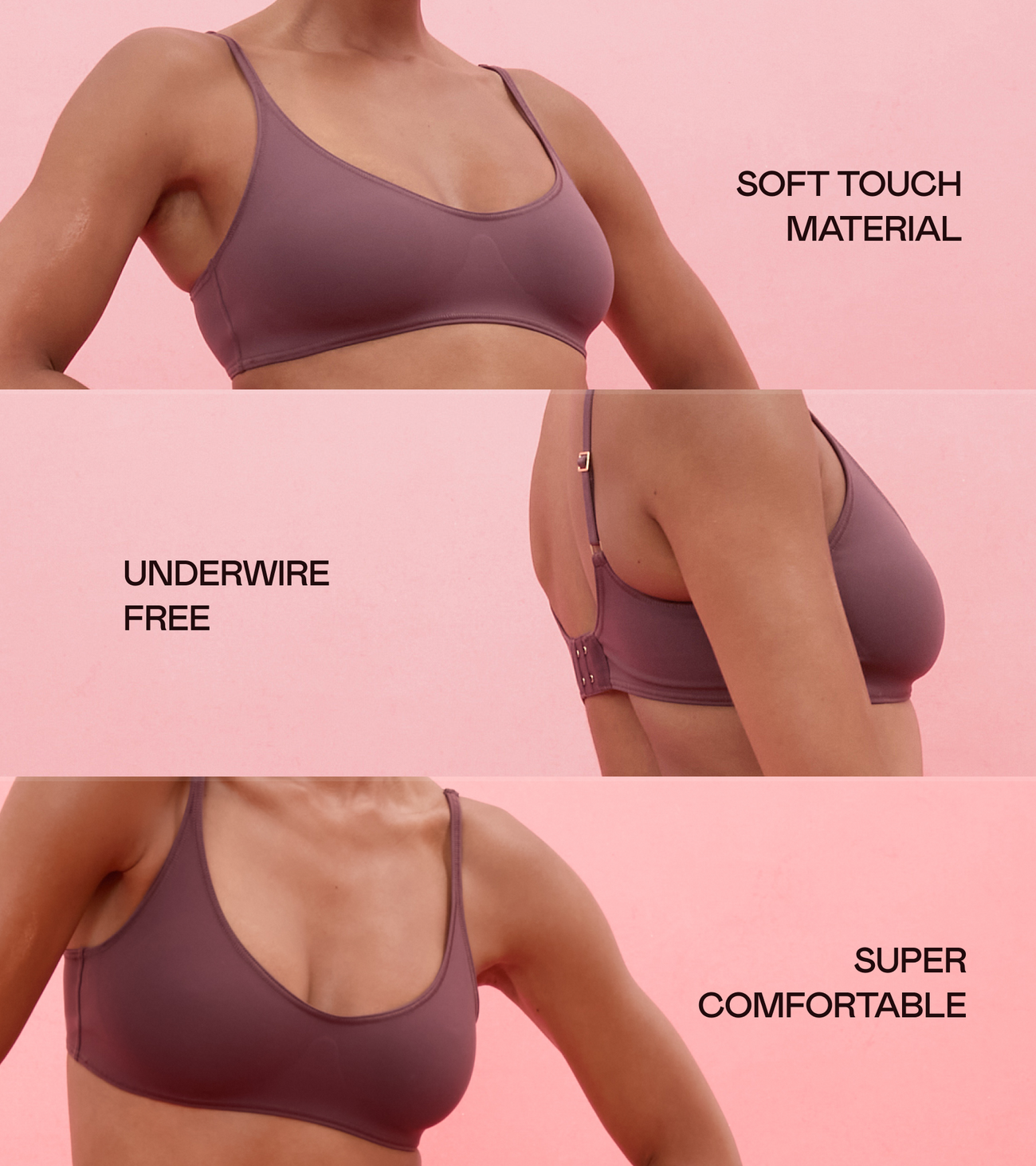 Aurora - Bonded Bra - Brązowe