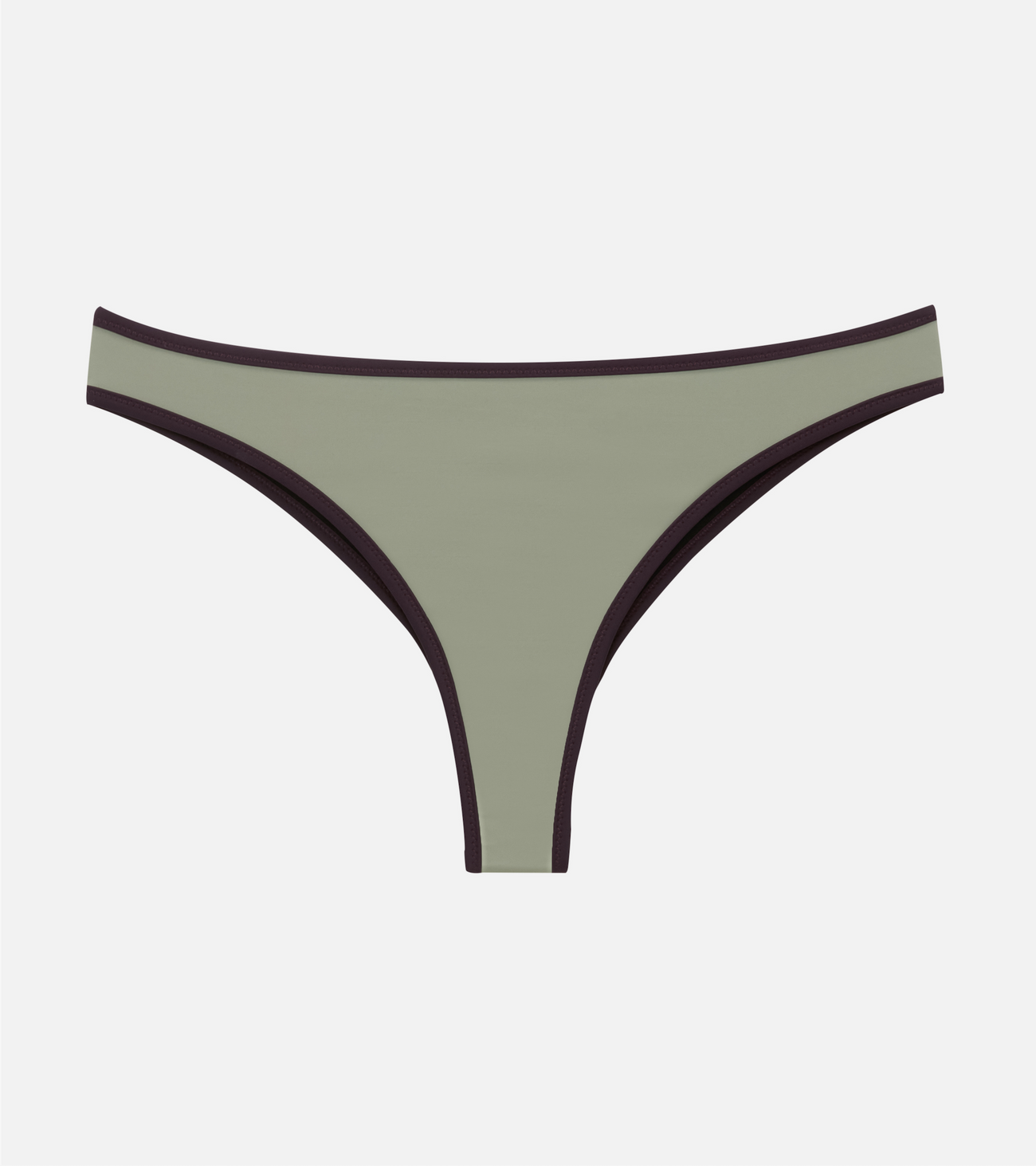 Brief menstruacyjne - Brazyliany - dół - oliwkowe